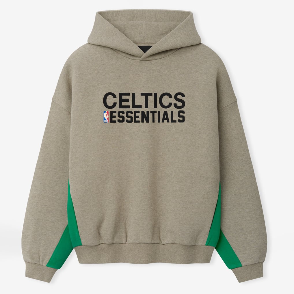 Men's Boston Celtics Fear of God Heather Gray 90s Relaxed Hoodie