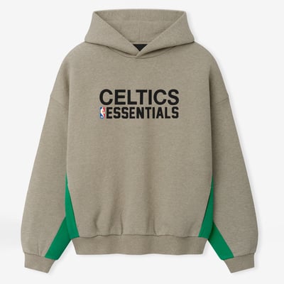 Boston Celtics Fear of God 90s Relaxed Hoodie - Heather Gray
