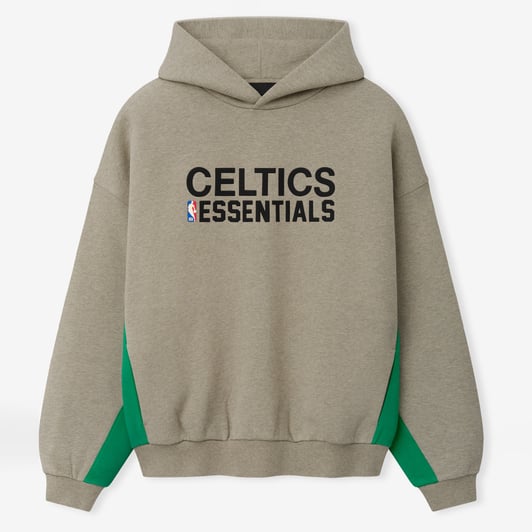 Boston Celtics Fear of God 90s Relaxed Hoodie - Heather Gray
