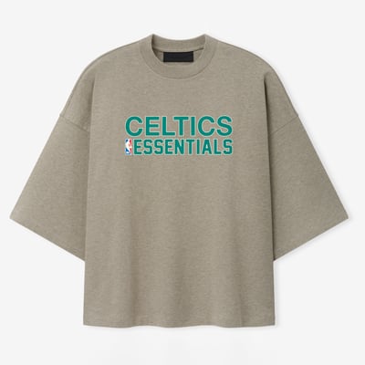 Boston Celtics Fear of God Merch T-Shirt - Heather Gray