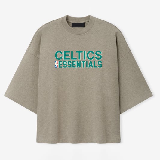 Boston Celtics Fear of God Merch T-Shirt - Heather Gray