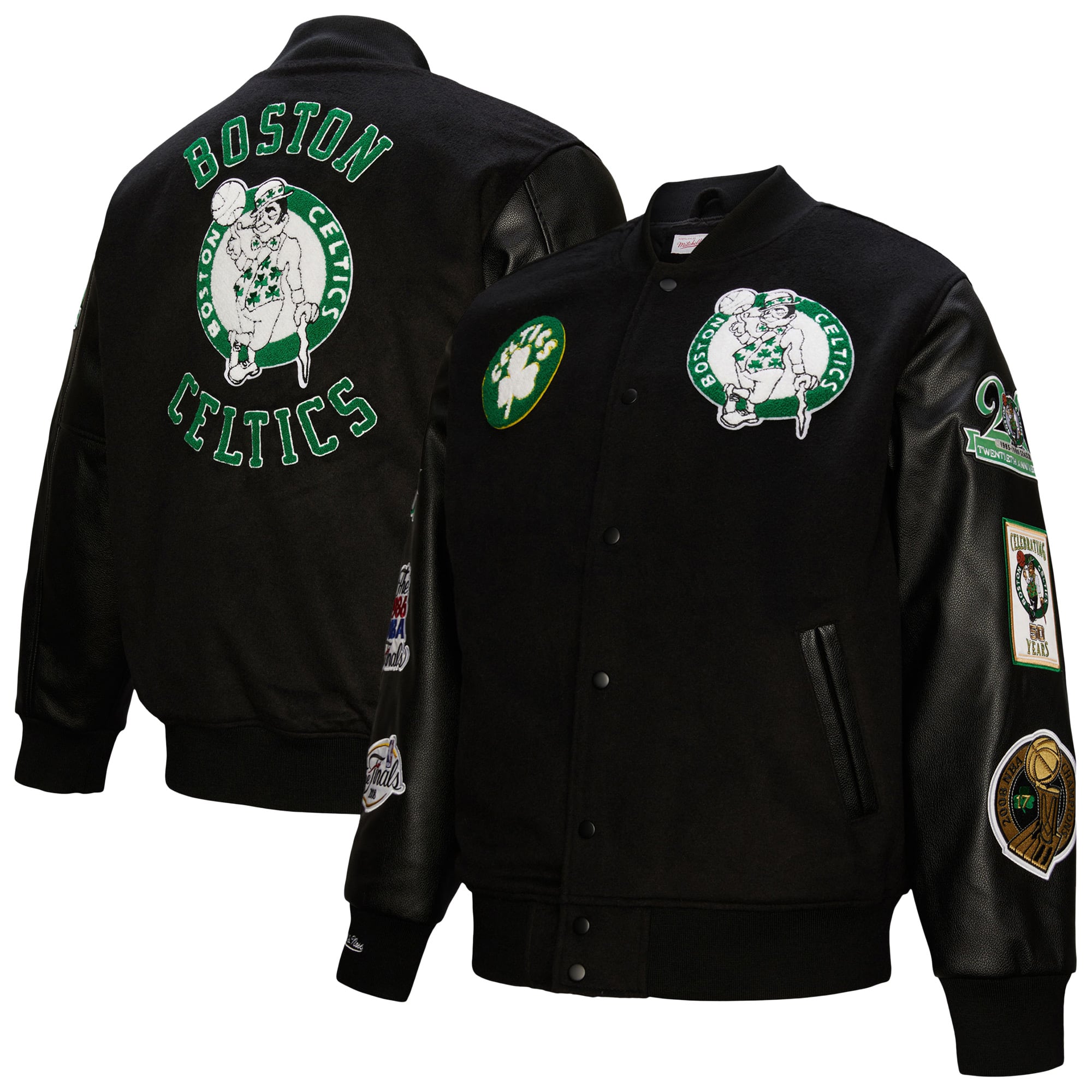 Boston Celtics Mitchell & Ness Hardwood Classics Blackout 