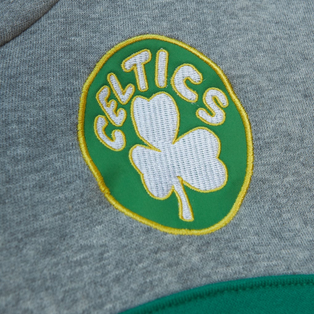  Boston Celtics Mitchell & Ness Head Coach Hoodie - Black/Gray