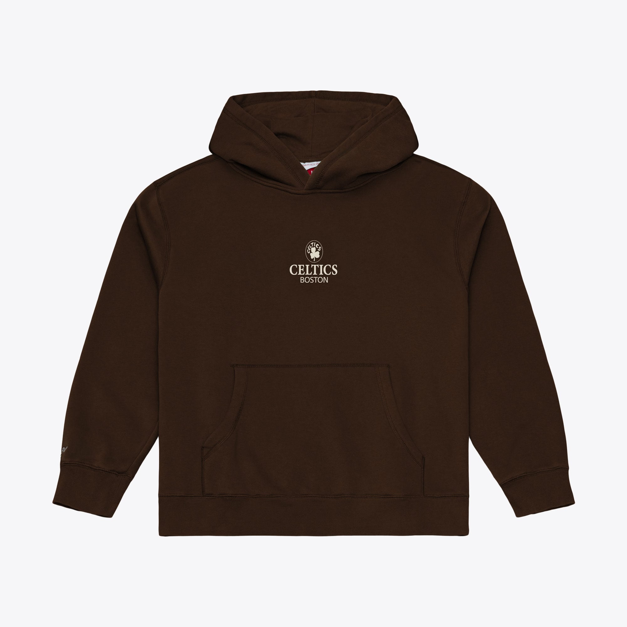 Calletics Boston Celtics Mitchell & Ness Core Essentials Chocolate Hoodie - Brown