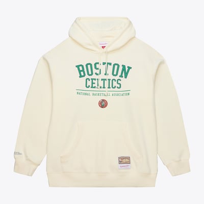 Boston Celtics Mitchell & Ness Walk-Off Fleece Hoodie - Cream