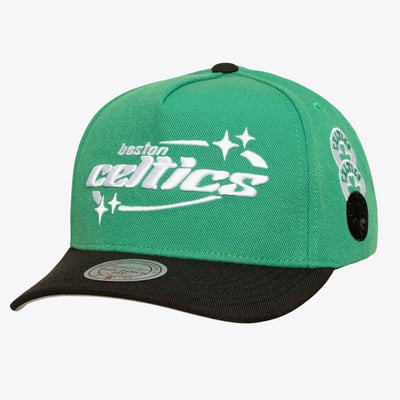 Boston Celtics Mitchell & Ness Men's 404 Club Starz Pro Snapback Hat - Kelly Green
