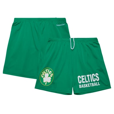 Boston Celtics Mitchell & Ness Hardwood Classics Gameday Mesh Shorts - Kelly Green