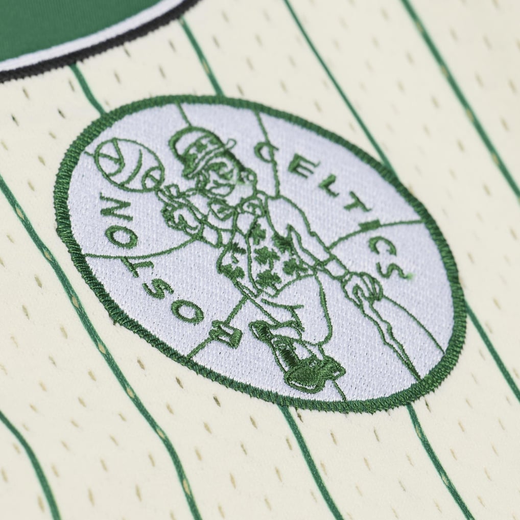 Paul Pierce Boston Celtics Mitchell & Ness Player Mesh Button-Front Jersey - Cream