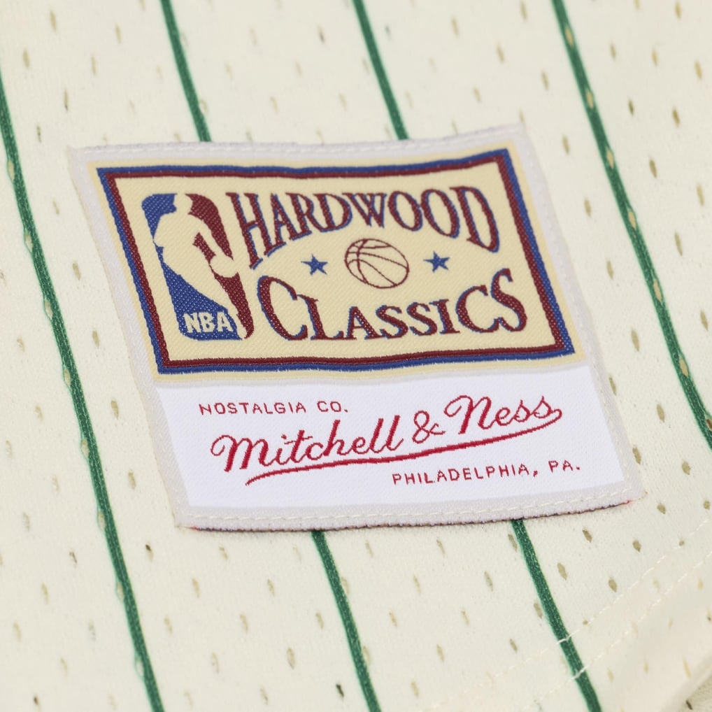 Paul Pierce Boston Celtics Mitchell & Ness Player Mesh Button-Front Jersey - Cream