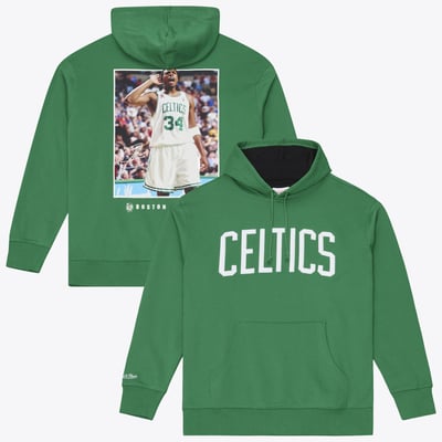 Paul Pierce Boston Celtics Mitchell & Ness Player Fleece Hoodie - Kelly Green