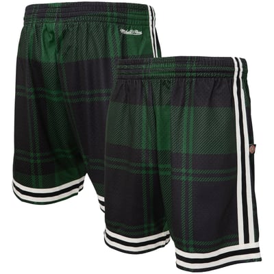 Boston Celtics Mitchell & Ness x Uninterrupted Hardwood Classics Swingman Shorts - Kelly Green/Black