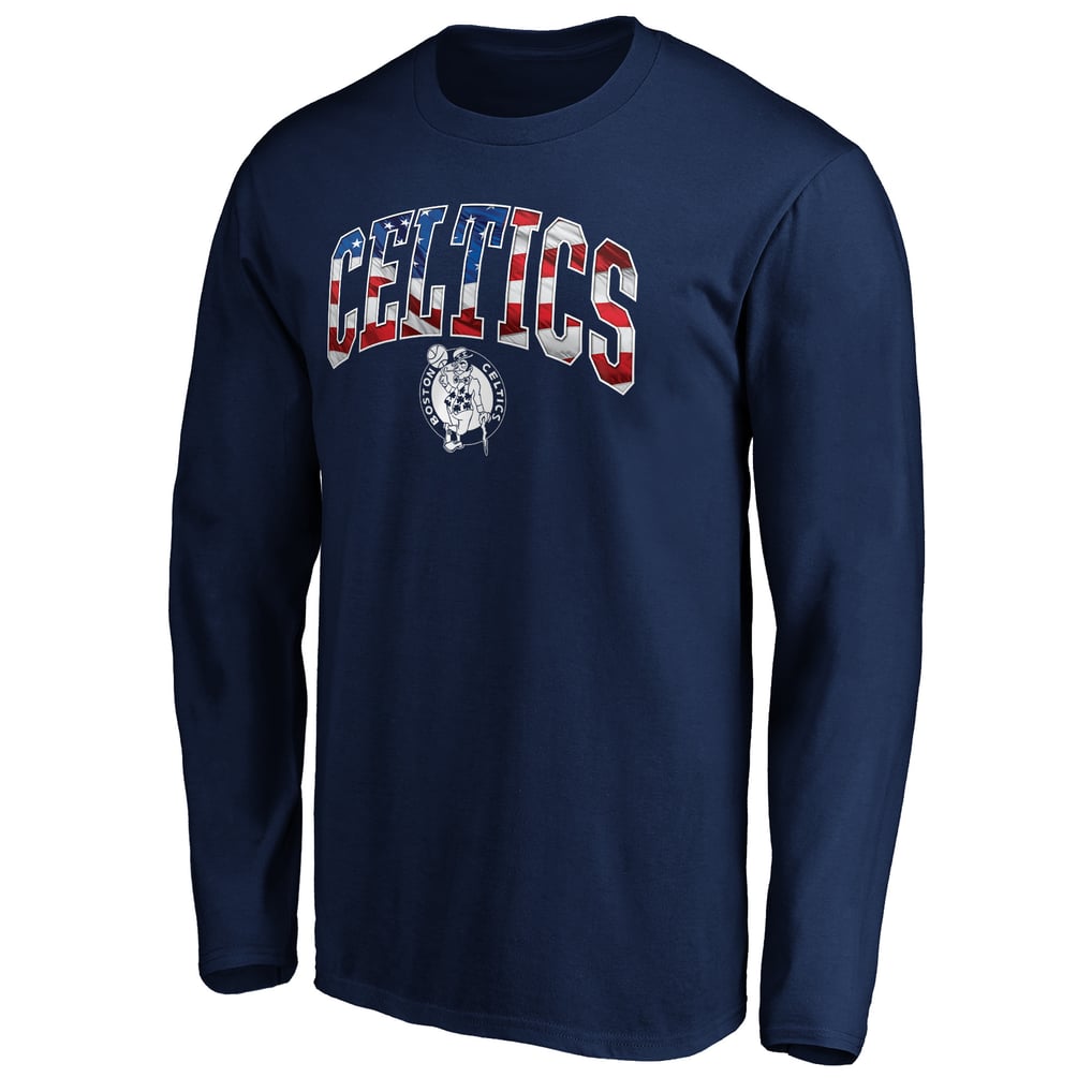 Boston Celtics Banner Wave Long Sleeve T-Shirt - Navy