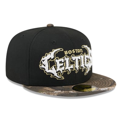  Boston Celtics New Era Thrilla 59FIFTY Fitted Hat - Black
