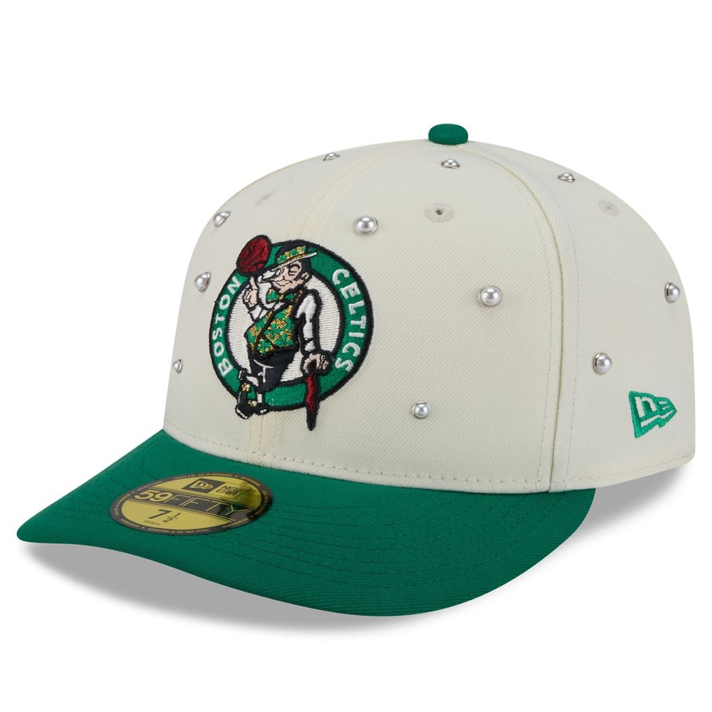 Men's Boston Celtics New Era Cream/Kelly Green Pearl 59FIFTY Fitted Hat