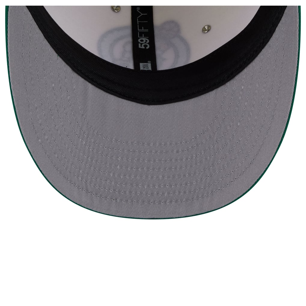 Men's Boston Celtics New Era Cream/Kelly Green Pearl 59FIFTY Fitted Hat