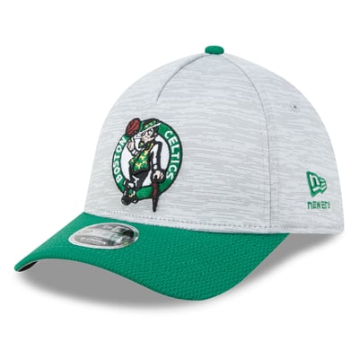  Boston Celtics New Era 39THIRTY M-Crown Tech Stretch Hat - Gray