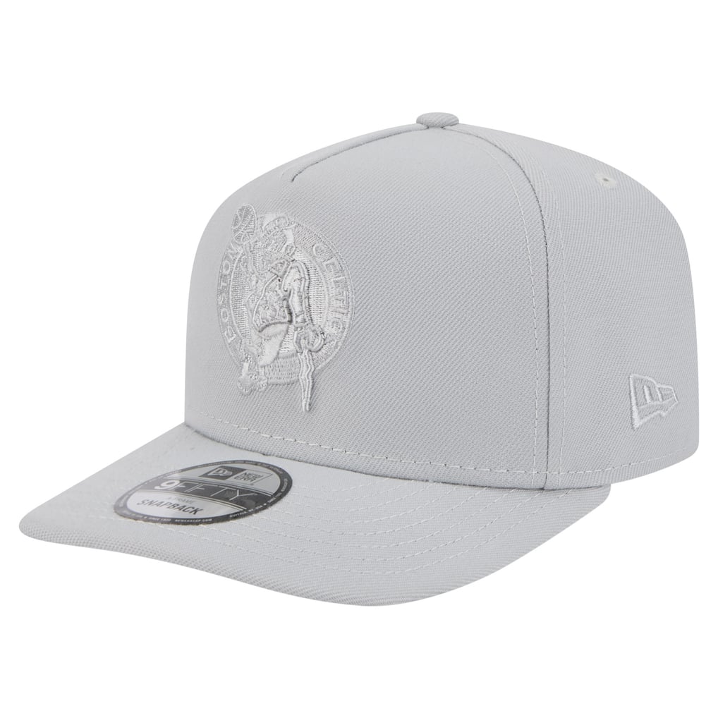  Boston Celtics New Era  Colorpack A-Frame Pinch Front 9FIFTY Snapback Hat - Gray