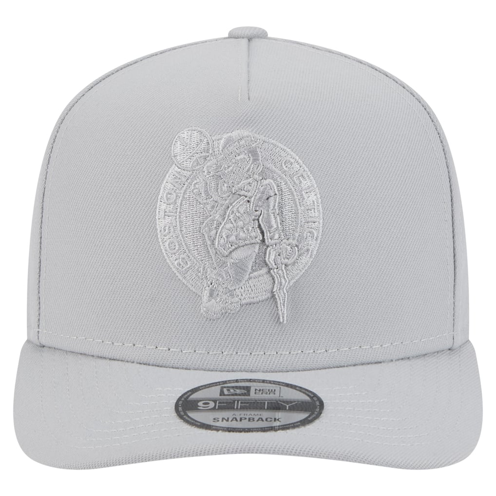  Boston Celtics New Era  Colorpack A-Frame Pinch Front 9FIFTY Snapback Hat - Gray