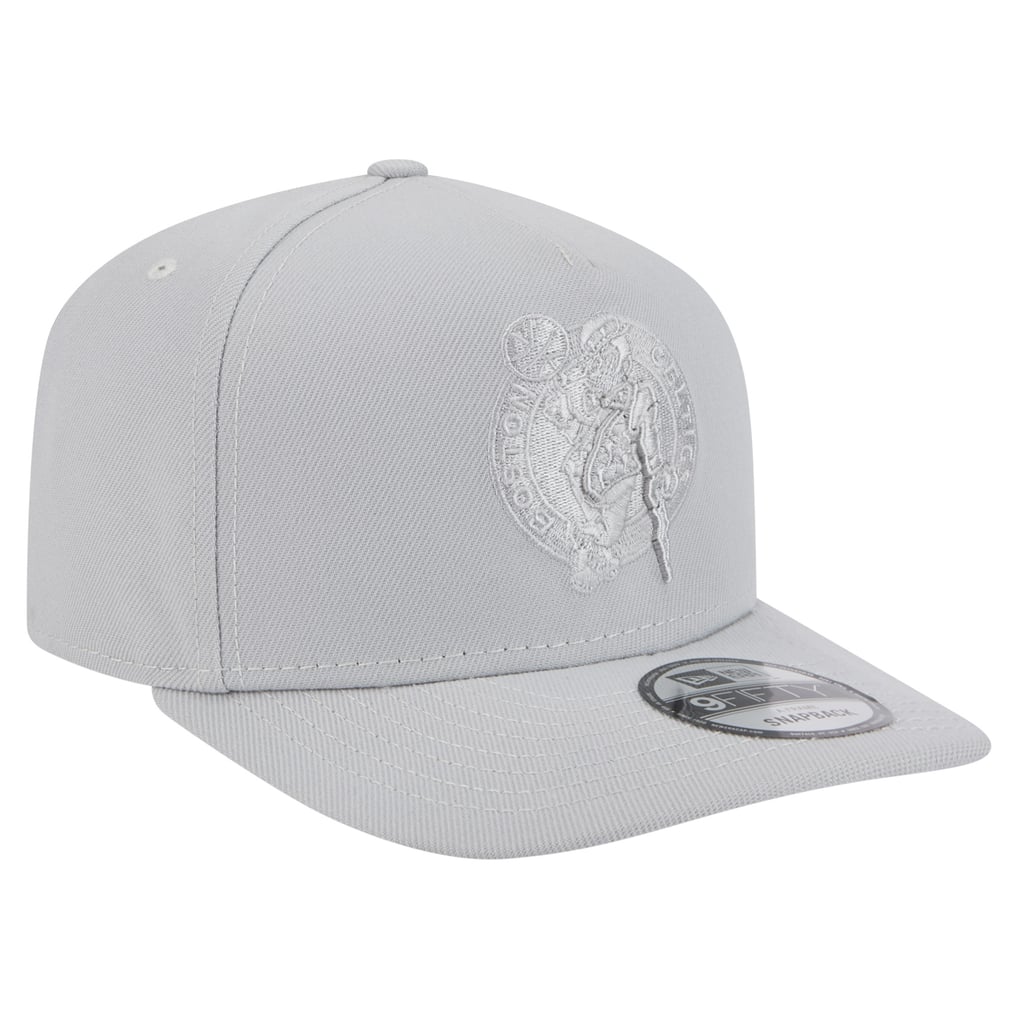  Boston Celtics New Era  Colorpack A-Frame Pinch Front 9FIFTY Snapback Hat - Gray