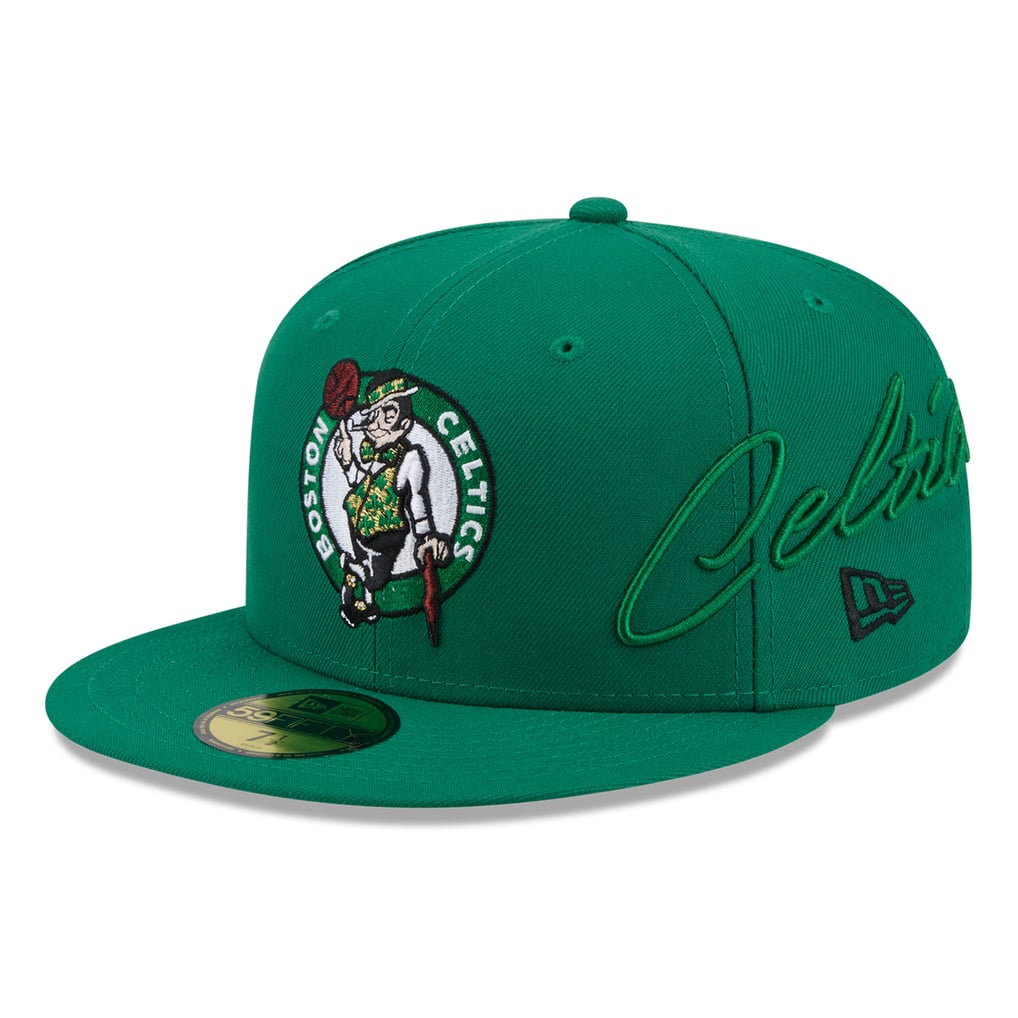 Boston Celtics New Era Side Script 59FIFTY Fitted Hat - Green