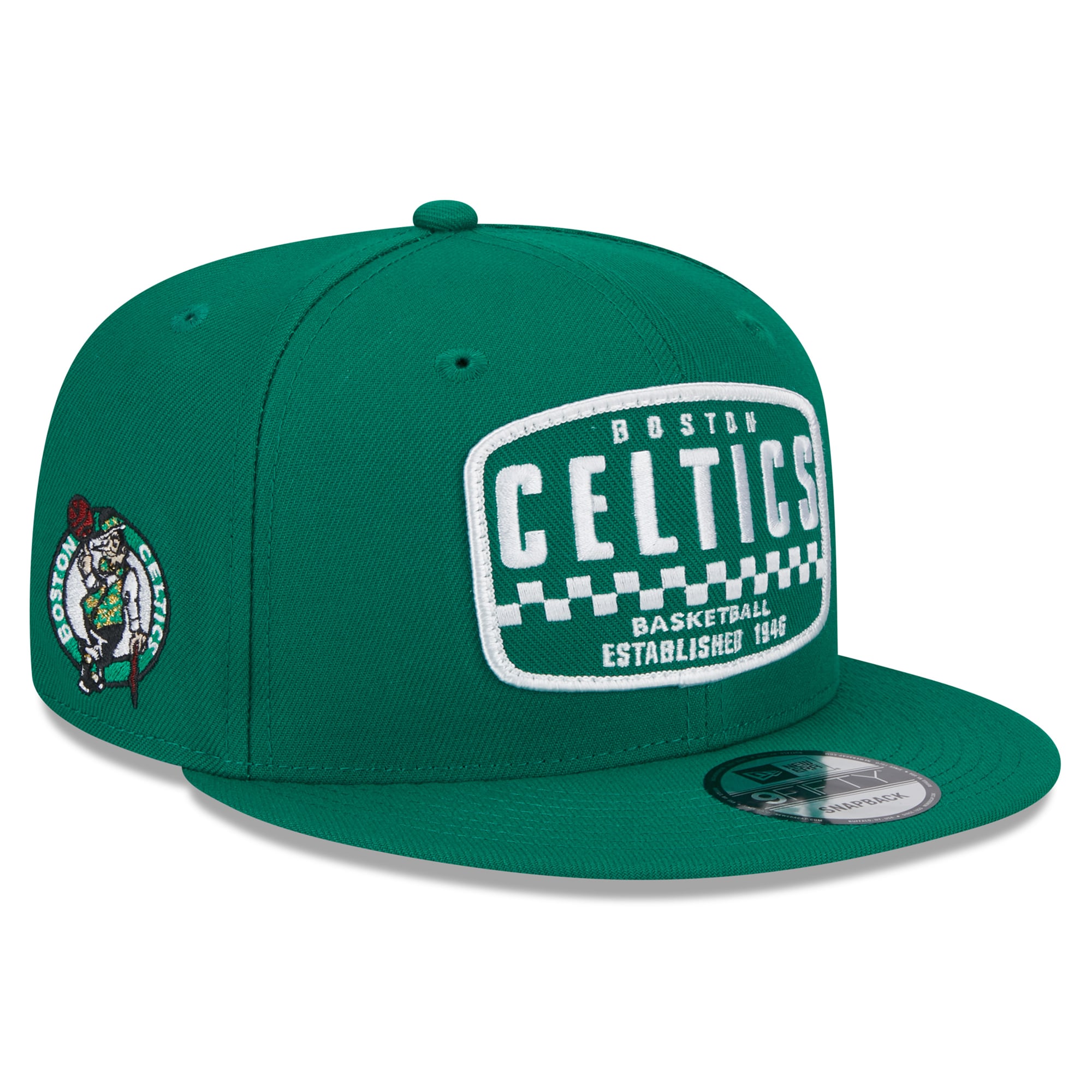 Men's Boston Celtics New Era Kelly Green Rally Drive Finish Line Patch ...