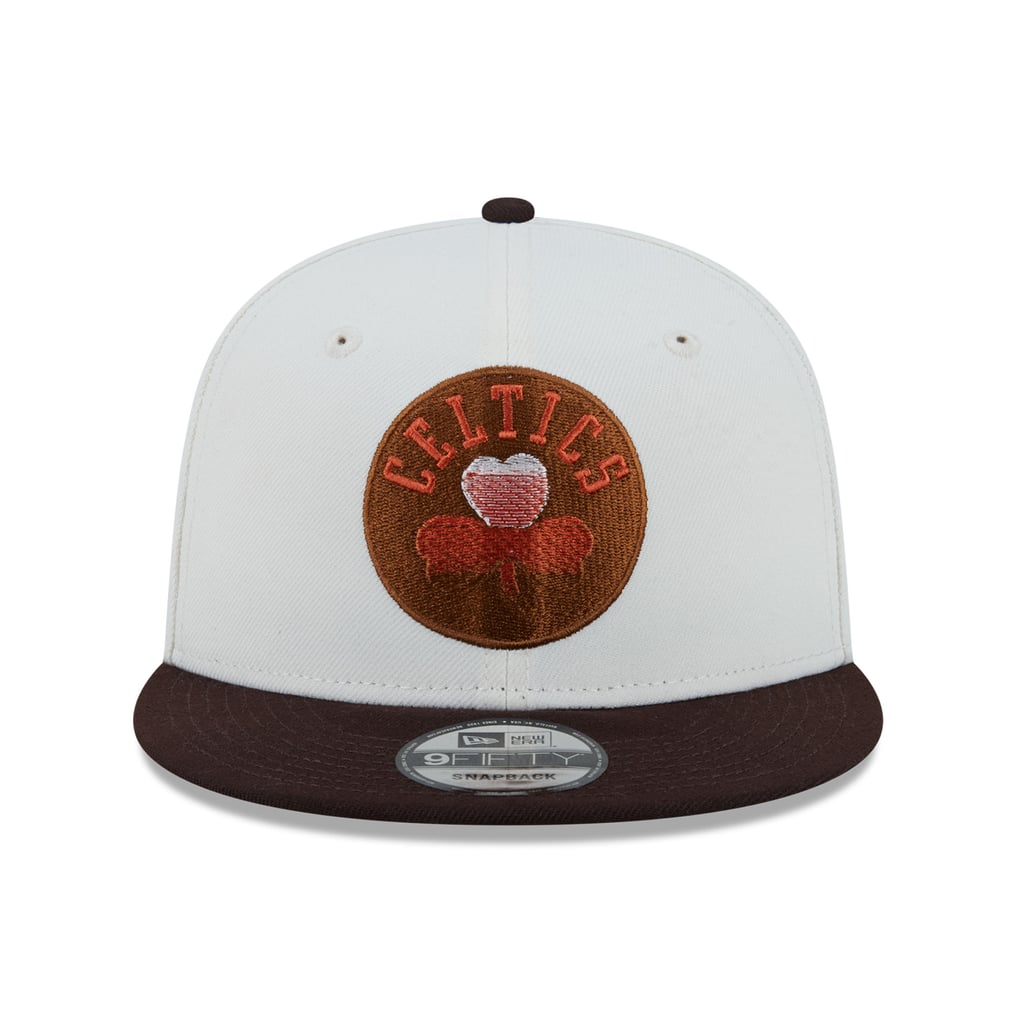  Boston Celtics New Era Pumpkin Spice 9FIFTY Snapback Hat - White