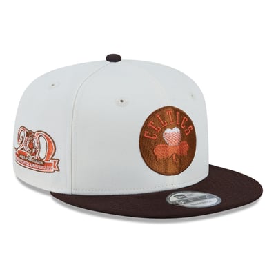  Boston Celtics New Era Pumpkin Spice 9FIFTY Snapback Hat - White