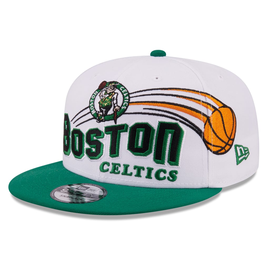Men's Boston Celtics New Era White/Kelly Green Retro Swoop 9FIFTY ...