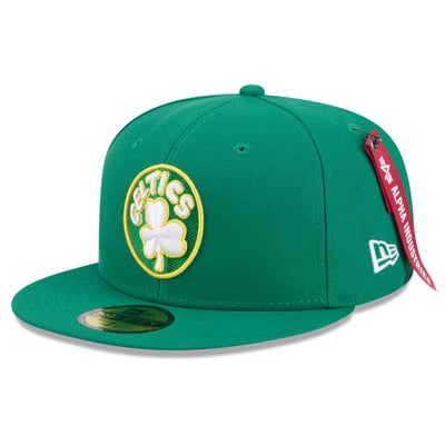 Boston Celtics New Era x Alpha Industries Color 59FIFTY Fitted Hat - Kelly Green