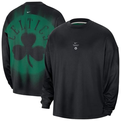 Boston Celtics Nike 2026 Standard Issue Pre-Game Performance Long Sleeve T-Shirt - Black