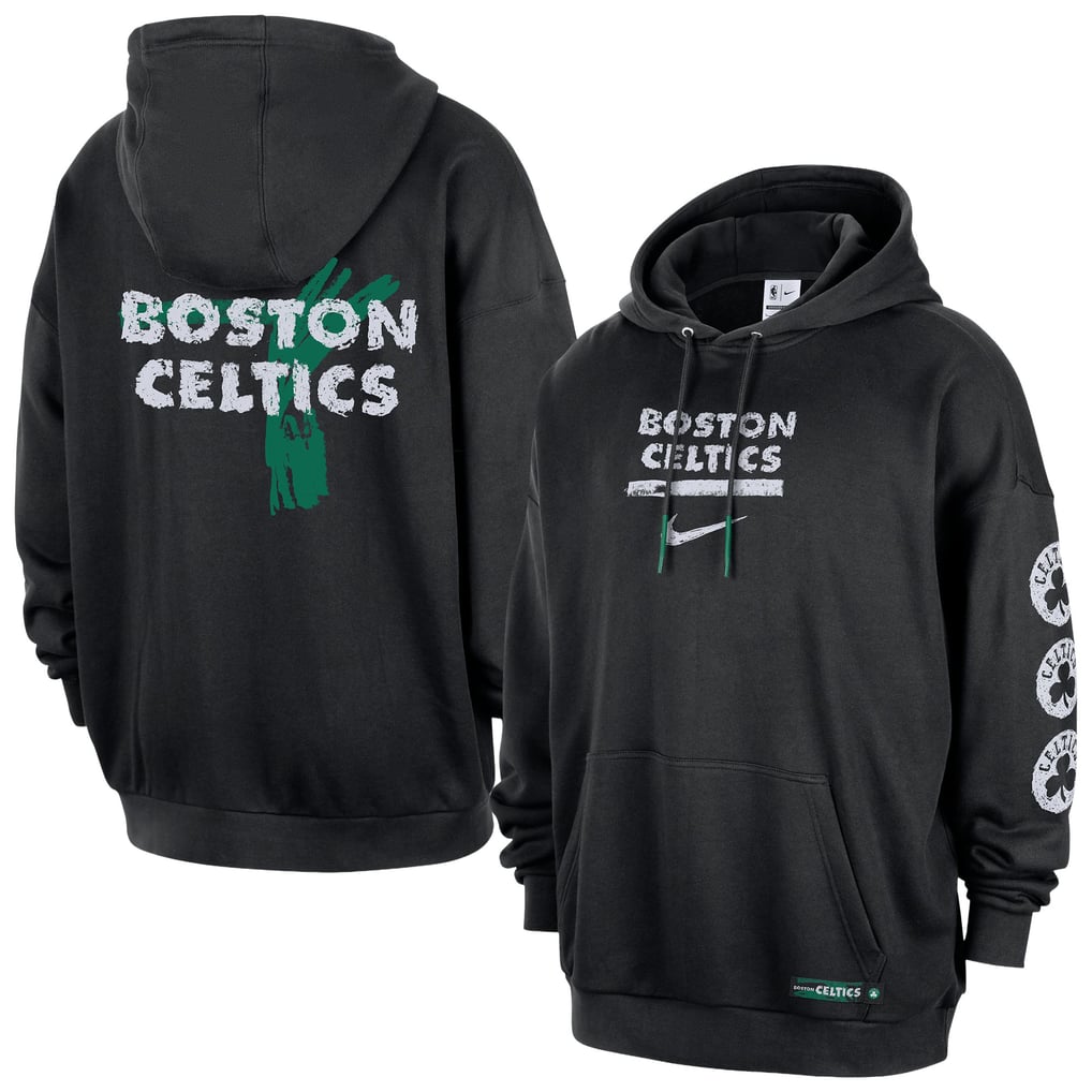 Boston Celtics Nike Courtside Club Premium Hoodie - Black