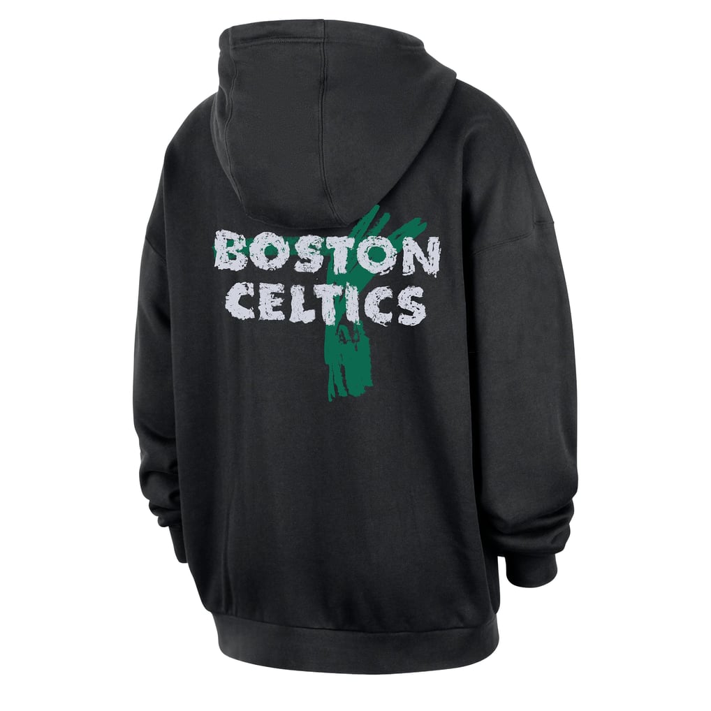 Boston Celtics Nike Courtside Club Premium Hoodie - Black