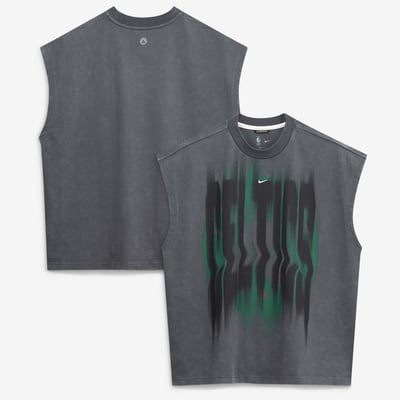 Boston Celtics Nike 2026/27 Standard Issue Pre-Game Sleeveless Top - Charcoal