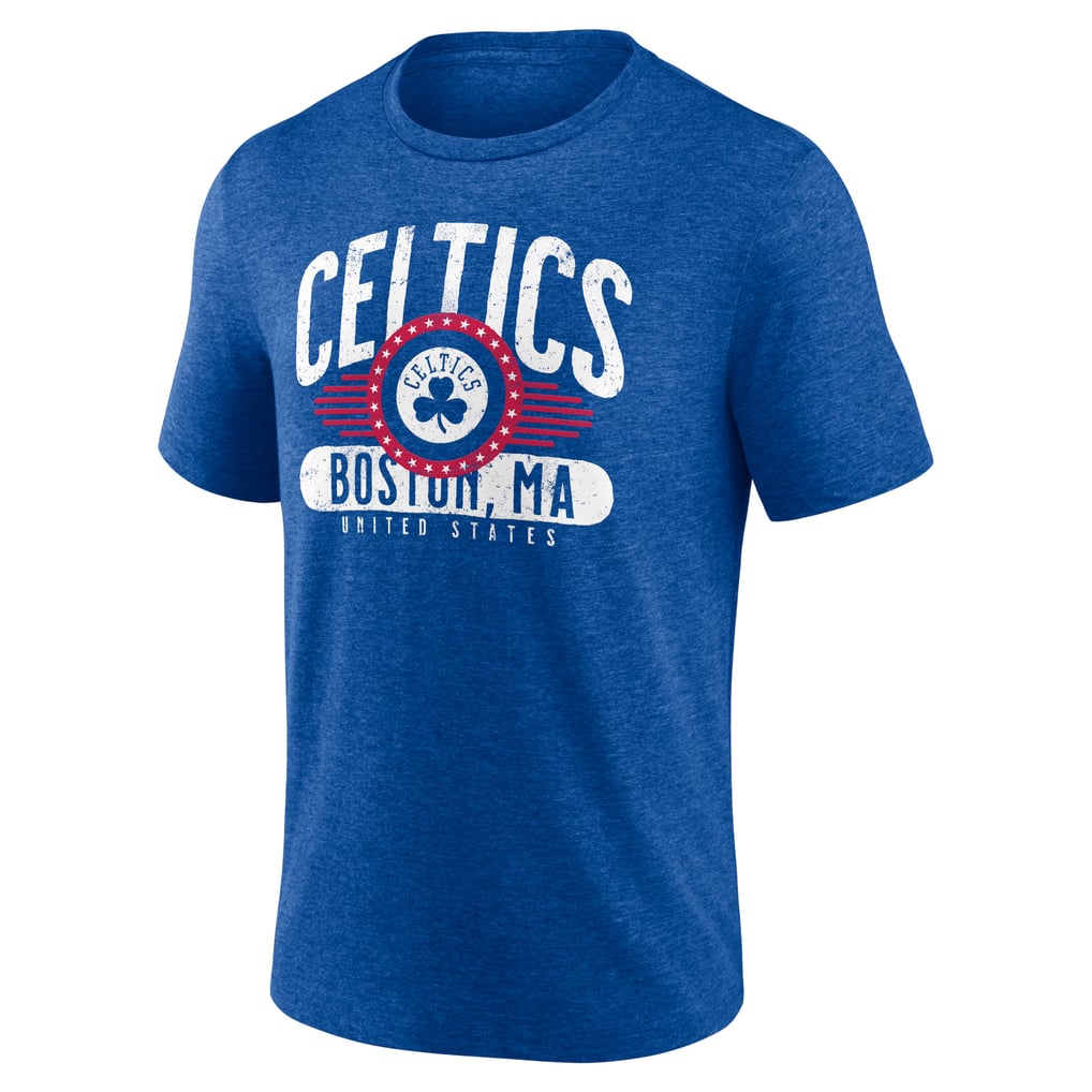 Boston Celtics Badge of Honor Tri-Blend T-Shirt - Royal