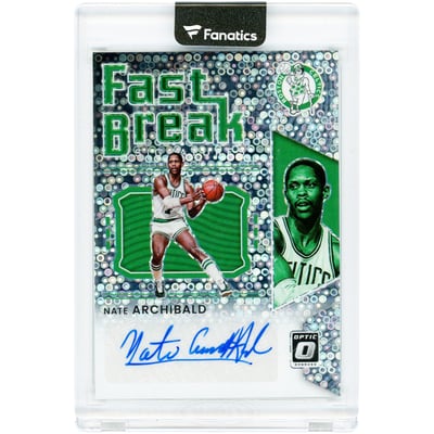 Nate Archibald Boston Celtics Autographed 2021-22 Panini Donruss Optic Fast Break #FB-NAB Card