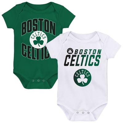  Boston Celtics Outerstuff Newborn Snuggle Blitz Two-Piece Bodysuit Set - Kelly Green