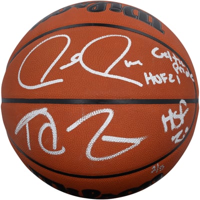 Paul Pierce & Kevin Garnett Boston Celtics Autographed Fanatics Authentic Wilson Official Game Basketball with Multiple Inscriptions - Limited Edition of 5