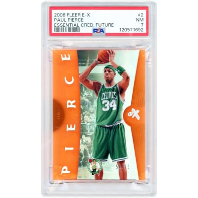 Paul Pierce Boston Celtics 2006-07 Fleer E-X Essential Credentials Future #2 #51/79 PSA Authenticated 7 Card 