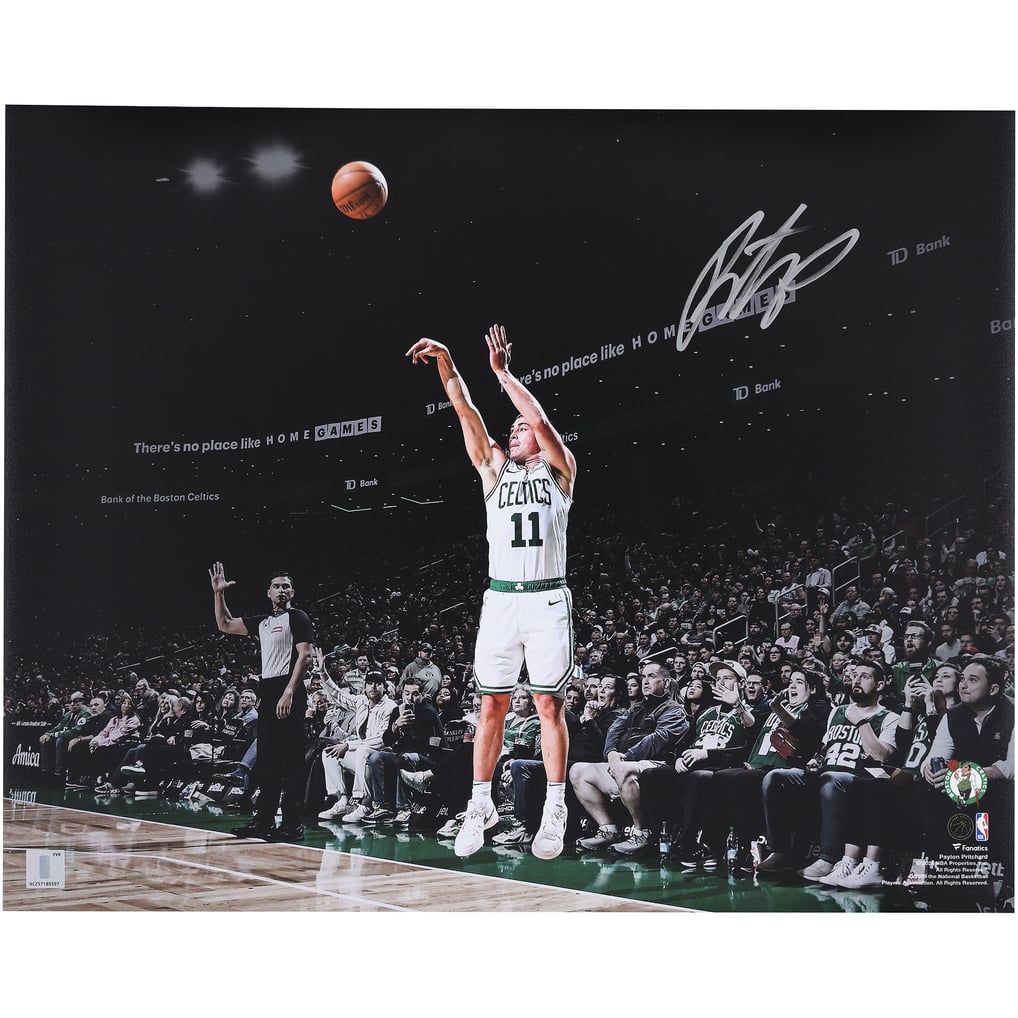 Payton Pritchard Boston Celtics Autographed Fanatics Authentic 16" x 20" Shooting Photograph