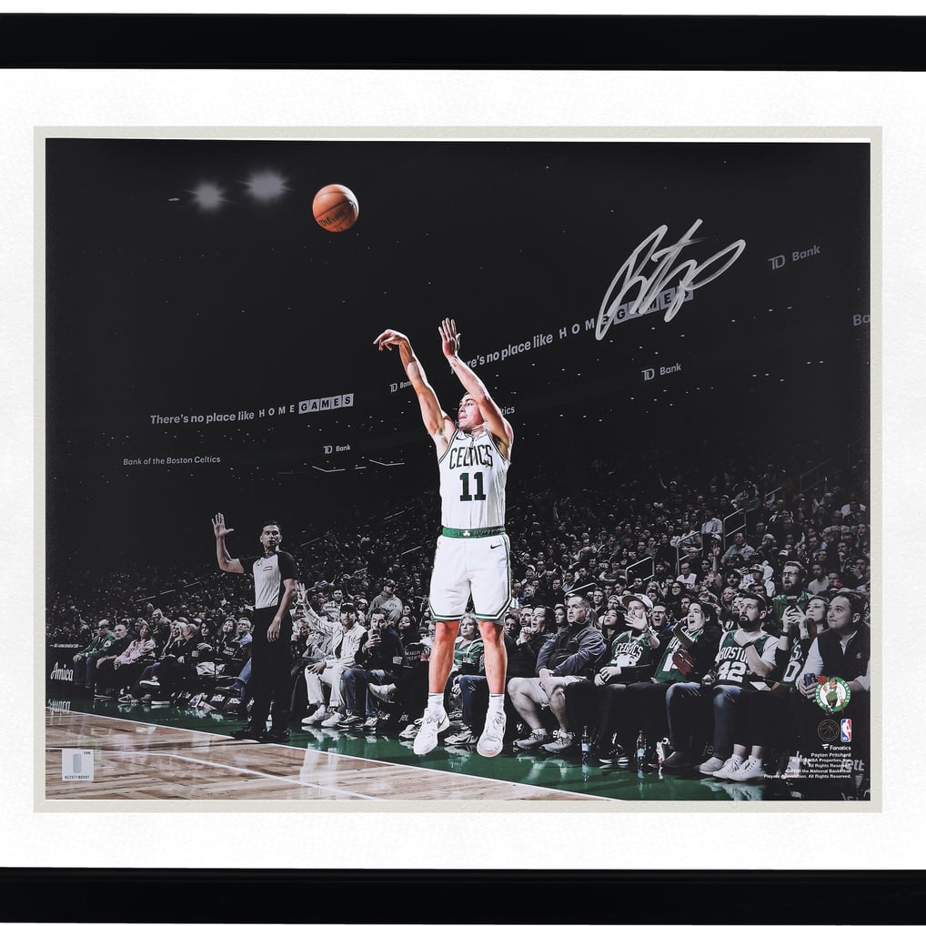 Payton Pritchard Boston Celtics Autographed Fanatics Authentic 16" x 20" Shooting Photograph