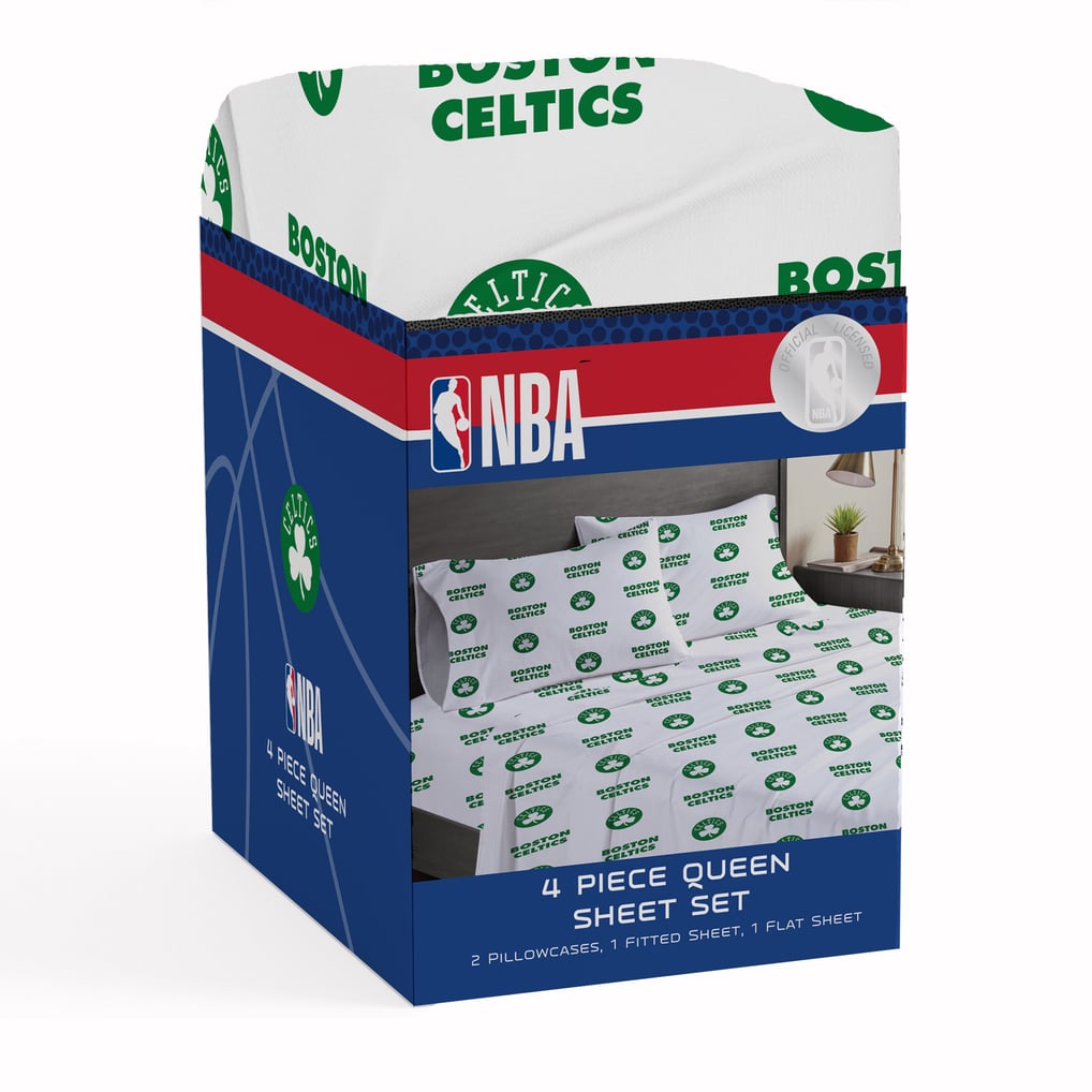 Boston Celtics Pegasus Four-Piece Queen Sheet Set