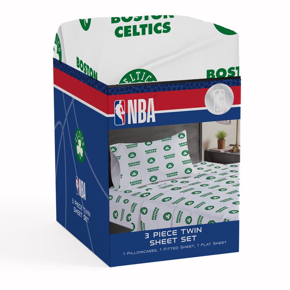 Boston Celtics Pegasus Three-Piece Twin Sheet Set