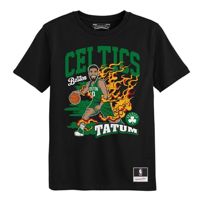 Jayson Tatum Boston Celtics Mitchell & Ness Preschool Fired Up T-Shirt - Black