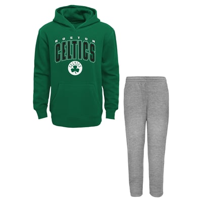 Boston Celtics Outerstuff Toddler Step By Step Hoodie & Pants Set - Kelly Green/Gray