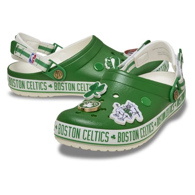  Boston Celtics Crocs Unisex Adjustable Classic Clog - Green