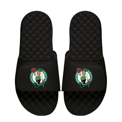 Boston Celtics ISlide Unisex Primary Logo Slide Sandals - Black