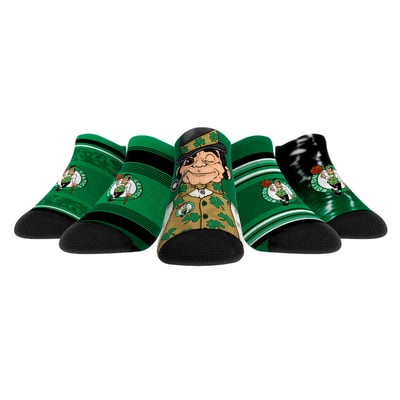  Boston Celtics Rock Em Unisex Super Fan 5-Pack Low-Cut Socks - 