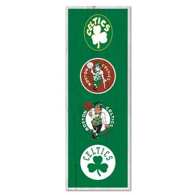 Boston Celtics WinCraft 6" x 17" Logo Evolution Wood Sign