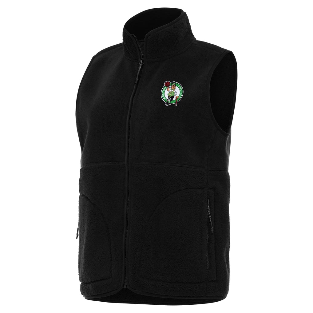  Boston Celtics Antigua Women's Nostalgic Full-Zip Vest - Black