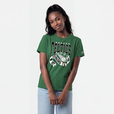 Boston Celtics Champion Women's Banner T-Shirt - Kelly Green